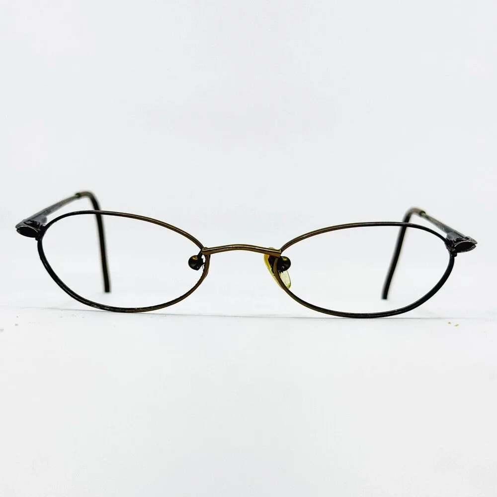 Jill Stuart Eyeglasses Women Brown Oval JS-115-1 Full Rim 140